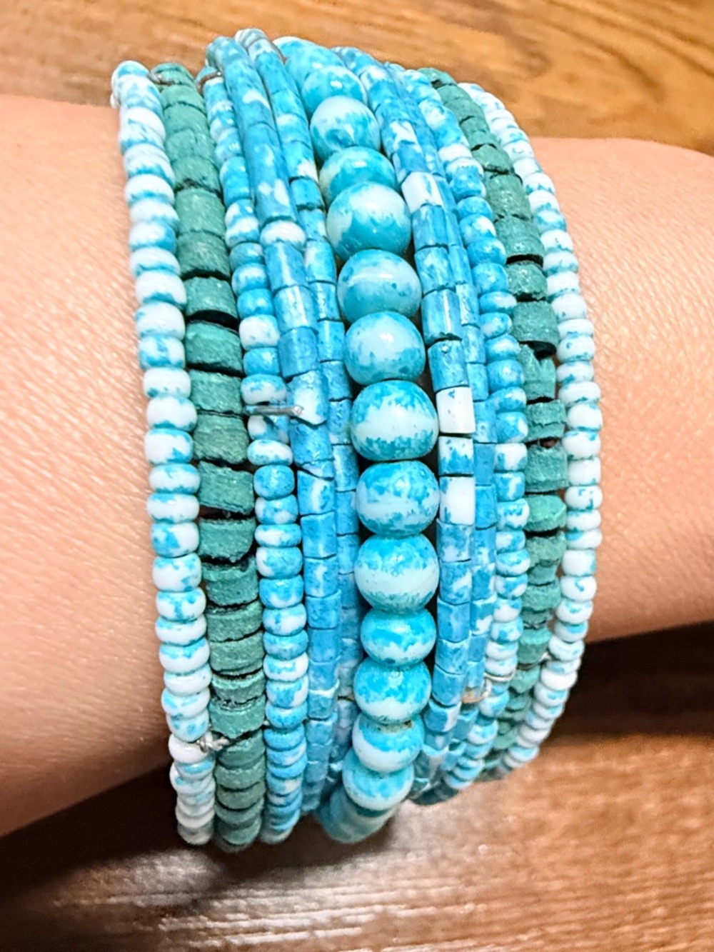 Boho Southwestern Multistrand Cuff Bracelet